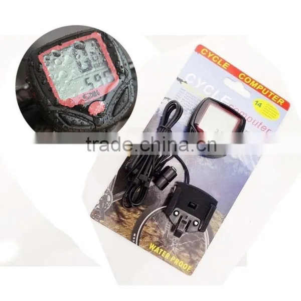 Wholesale Outdoor Cycling Bike Bicycle Cycle Computer LCD Odometer Speedometer Waterproof