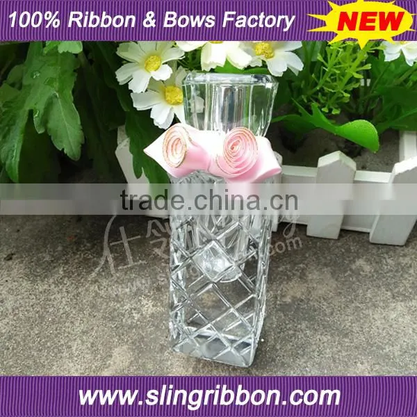 2016 New Design Gilt-edged Satin Ribbon Handmade Flower for Perfume Bottle photo-2