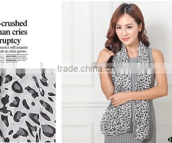 Leapord Scarf/2015 Chiffon Cheap Scarf/latest Fashion Scarf photo-4