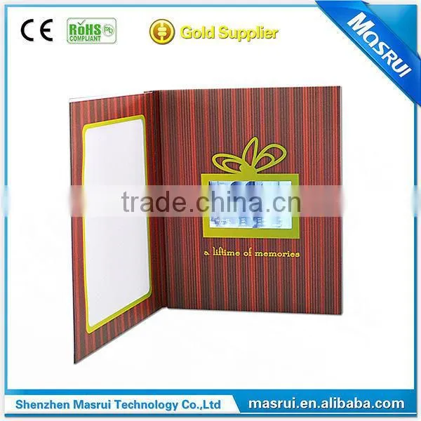 Christmas Gift 4.3 "Wedding Video Greeting Cards With 256MB Memory photo-4