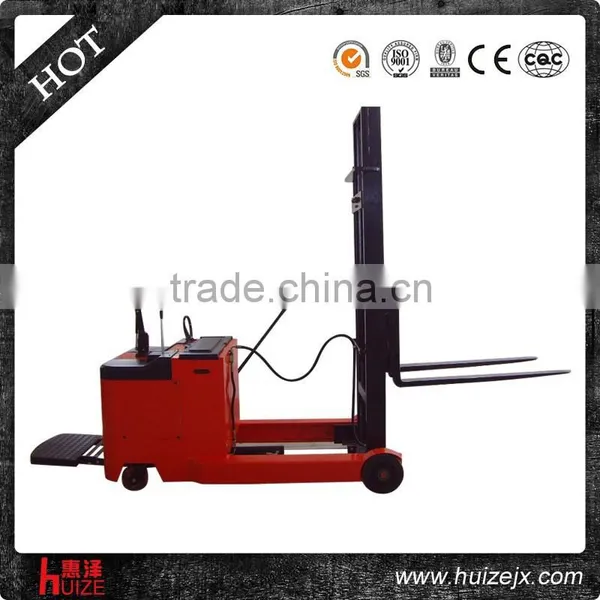 1.5T 1.6m Passed CE AC Battery Powered Standing New Full Electric Reach Stacker for Sale