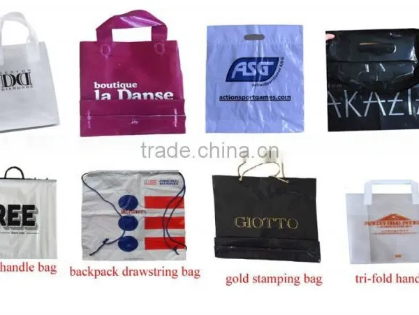 Plastic Shopping Bag With Die Cut Handle photo-2
