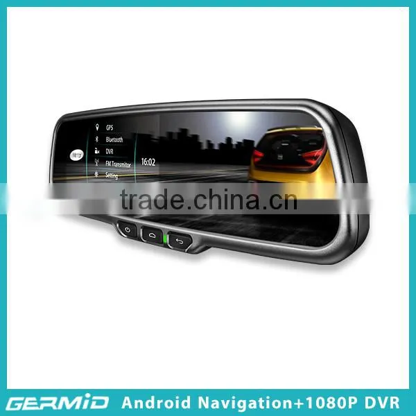 Android Rearview Mirror Car GPS System With DVR photo-2