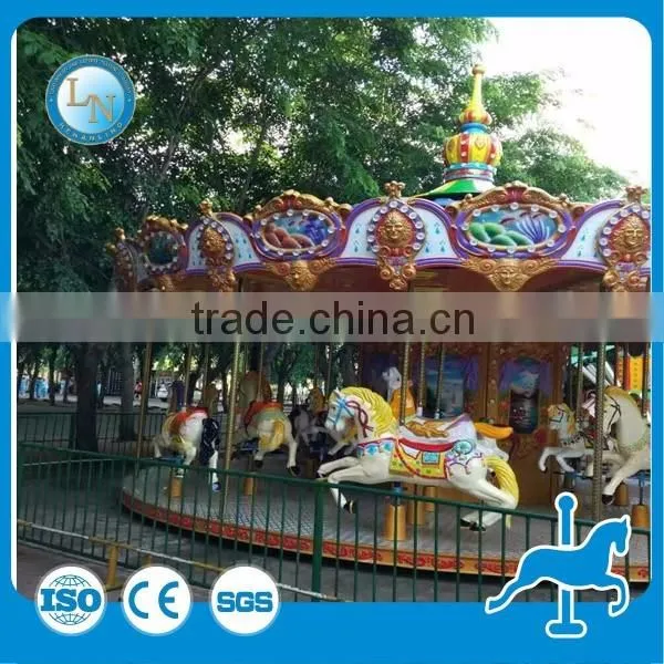 Europen Style! Lino Amusement Park Rides 72 Seats Luxury Merry go Round Carousel Rides for Sale photo-2