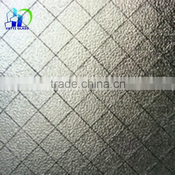 6mm Clear Wired Glass Clear Diamond Wired Glass Decorative Wired Glass With CE CCC photo-5