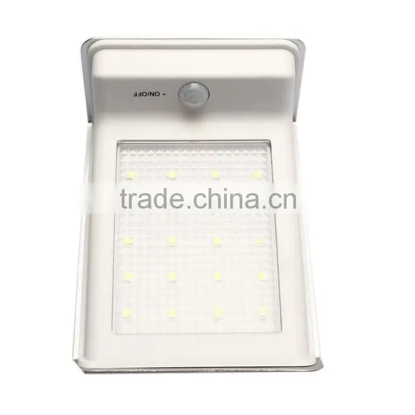 20 Led Panel Texture Lampshade 1800mah Ni-MH Battery PIR Sensor + Light Control Solar Motion Light photo-3