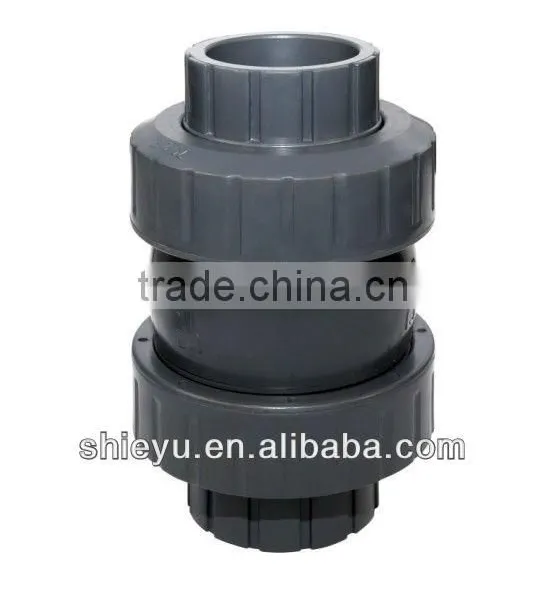 Plastic True Union Ball Check Valve