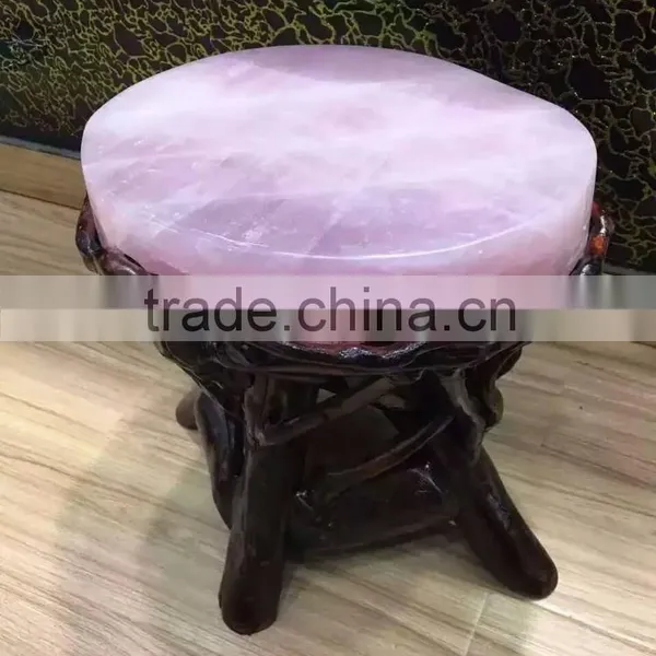 Fashion Rose Quartz Crystal Stool for Crafts,healing Stone photo-6