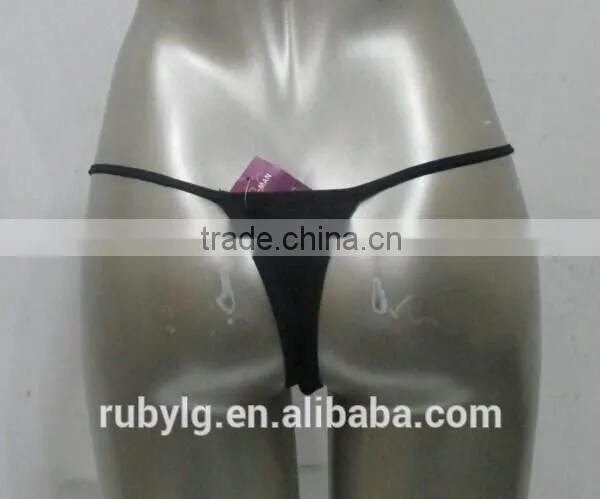2016 Guangzhou Ruby Fashion Factory Newest Sexy Black Thong Lingeries Women Underwear photo-3