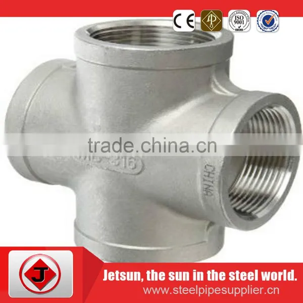 B16.11 Forged Pipe Fittings Stainless Steel Socket Cross photo-3