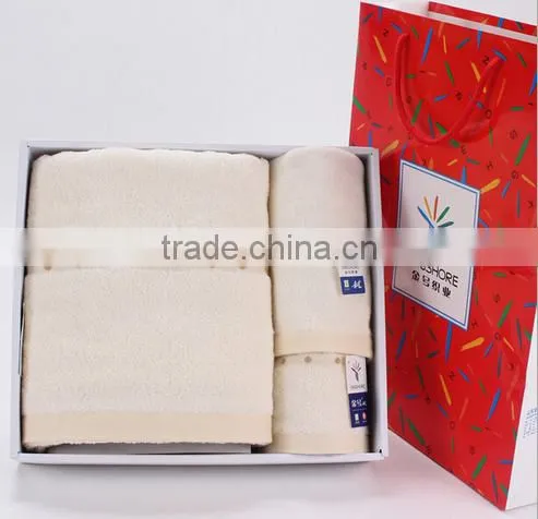 Towel Set Three Piece Suit Cotton Towel photo-3