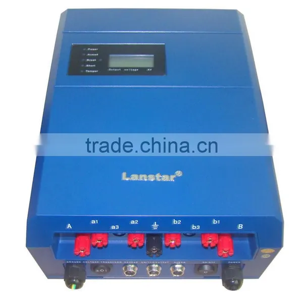 Triple Circuit 6 Lines Connection Electric Fence Energizer, With the Whole Set Installation Accessories photo-3