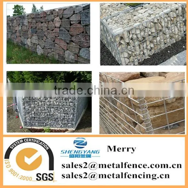 1mX0.5mX0.5m Galfan Hot-dipped Galvanized Welded Stone Gabion Basket Retaining Wall for Parking Area photo-5