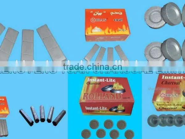 Bamboo Silver Stick Shisha Charcoal 60pcs photo-6