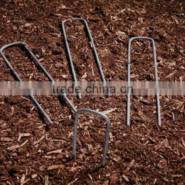 6-Inch Garden Landscape Staples Stakes Pins. U-Tyoe Nail. photo-2