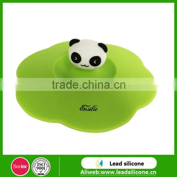 Cute Panda Silicone Lid Silicone Coffee Cup Cover photo-2
