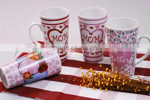 350ml Customized Decal Printing Ceramic Mug Full Wrap Printing Ceramic Mug photo-6