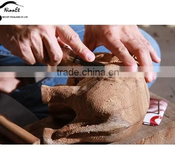 Wood Carved Elephant From Thailand photo-3