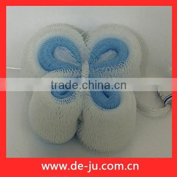 PE Mesh White Blue Butterfly Ball Bath Flower photo-2