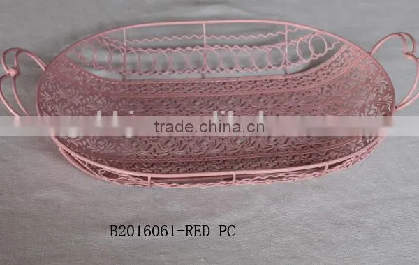 Iron Wire Rectangle Plate With Handle photo-6