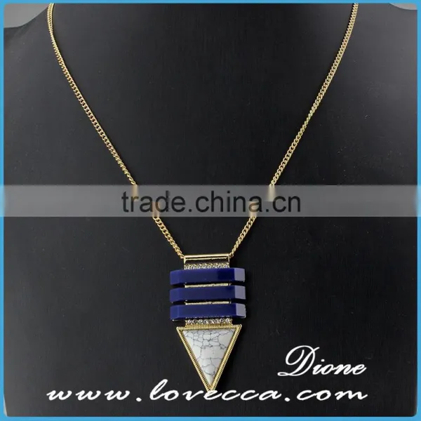 Wholesale Jewelry Gemstone Natural Stone Crystal Quartz Pendant Turquoise Necklace photo-4