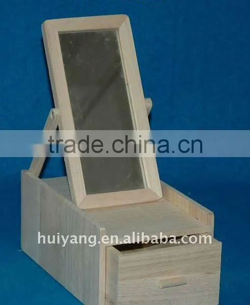Wooden Dresser With Mirror