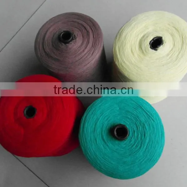 New Product 16s/2 Colored Cotton Acrylic Blended Yarn for Weaving photo-2