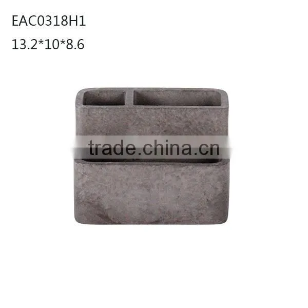 Small Indoor Kitchen Jewelry Concrete Storage Box photo-3