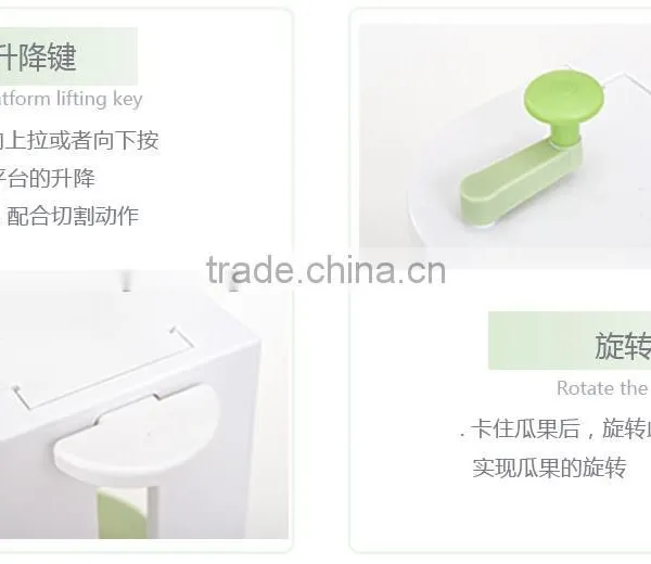 Tri-blade Plastic Spiral Vegetable Slicer Cutter and Peeler photo-6