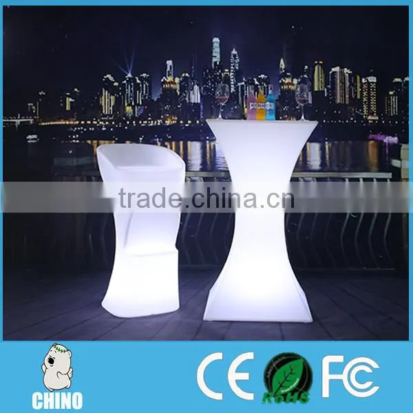 100% PE (Polyethylene) Made Light up Led Chair Furniture photo-2