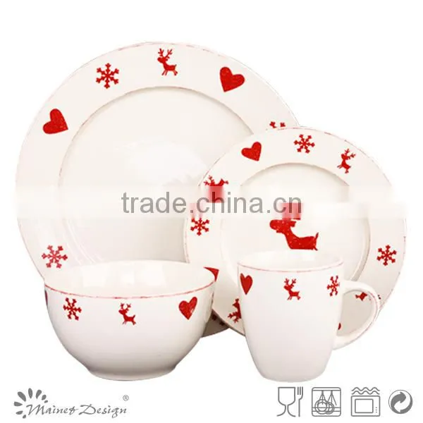 Christmas Tree Decor Christmas Ceramic Dinner Set photo-5
