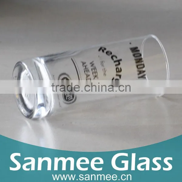 Custom Printing Pattern Tall Straight Drinking Glass Tea Cup Wholesale photo-6