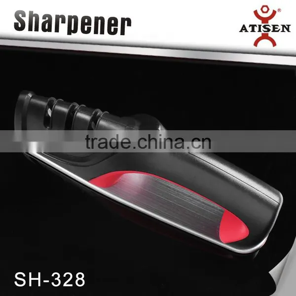 Stainless Steel Holder With 3 Stage Knife Sharpener photo-3