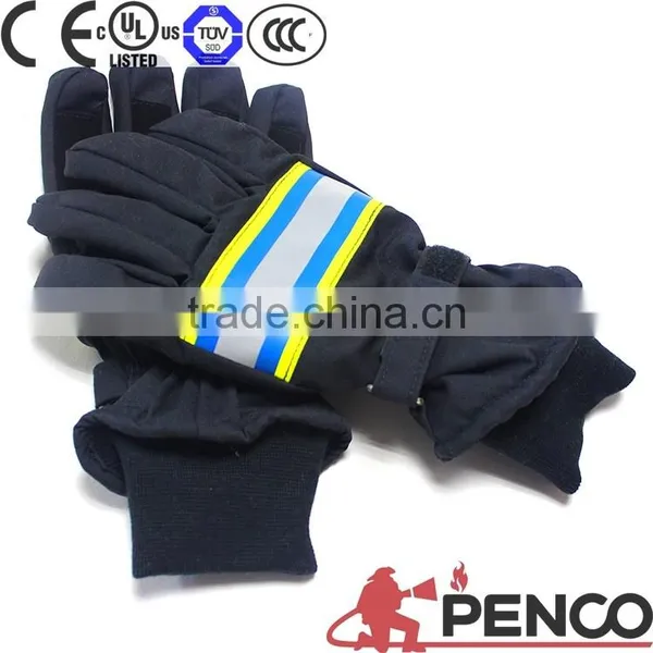 firefighter safety retardant glove safe security fireman workers engineer cleaner traffic 3m sign reflective glove