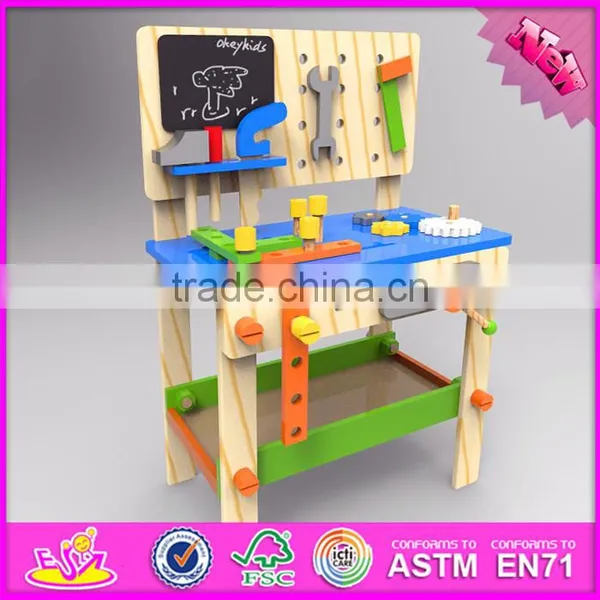 2016 New Design Children Tool Toy Wooden Workbench W03D076B photo-3