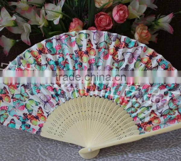Beautiful Fabric Bamboo Fan for Ladies photo-2