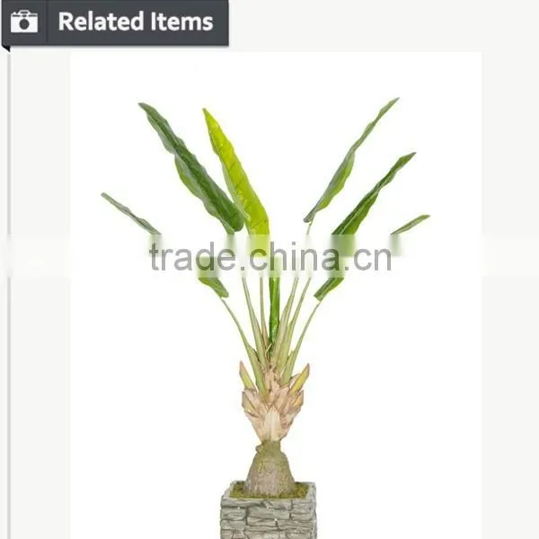 Green Decorative Artificial Banana Tree Plastic Banana Plants photo-3