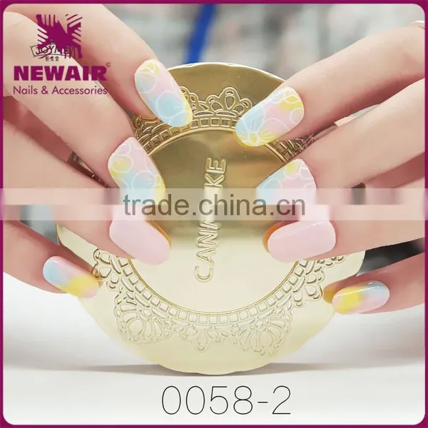 2017 Custom Colorful Elegant Artificial Nail Art Design With Glue photo-5