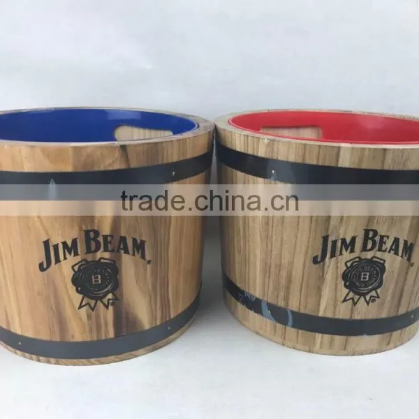 Ec-friendly custom natural wooden trash can/rubish bin/barrel