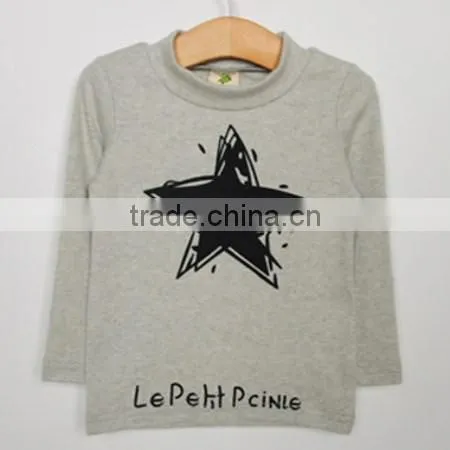 Children Long Sleeve Printing Thickening Round Neck T Shirts