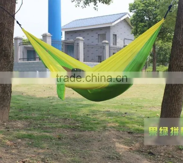 Shuoyang Portable Camping Hammock-100% Ripstop Parachute Nylon Outdoor Double Hammock With Free Hammock Straps & Carabiners photo-3
