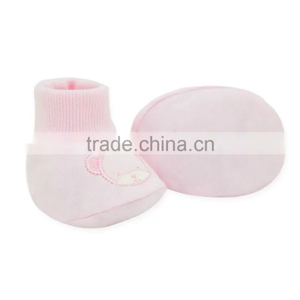 Wholesale Baby Product Lovely Beer Embroidered Organic Cotton Fancy Baby Sock photo-2