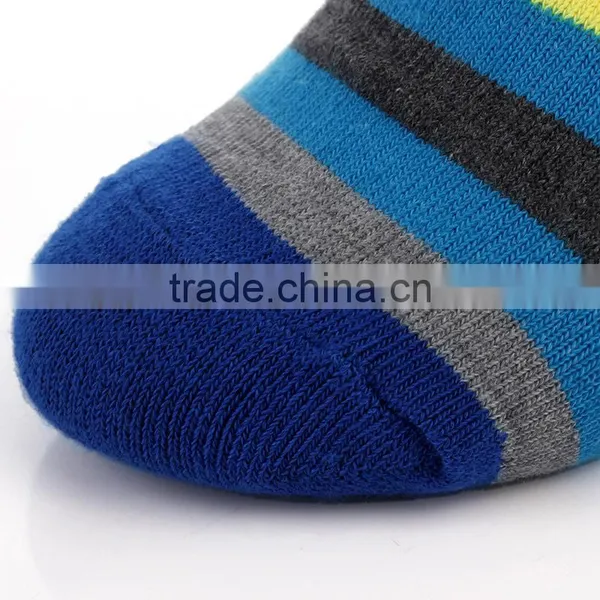 Boy Cartoon Design Kid Stripe Ankle Sock photo-3