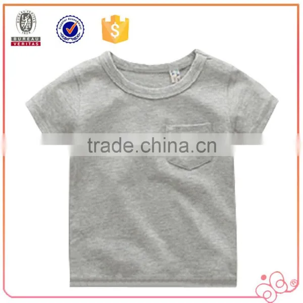 China Apparel Supplier Factory Direct Printed Custom Kids Clothes Child T-shirt With Pocket photo-6