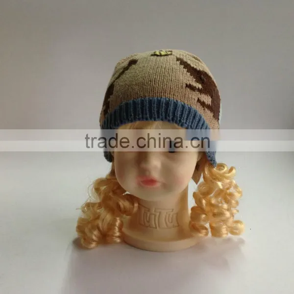 New Acrylic Lovely Knitted Baby Hats Factory photo-4