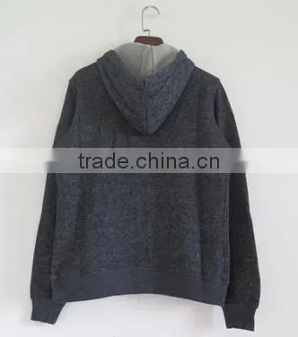 China Oem Cheaper Customized CVC60/40fleece Zippered Hoodies Wholesale Good Quality Warm Zippered Hoodies photo-2