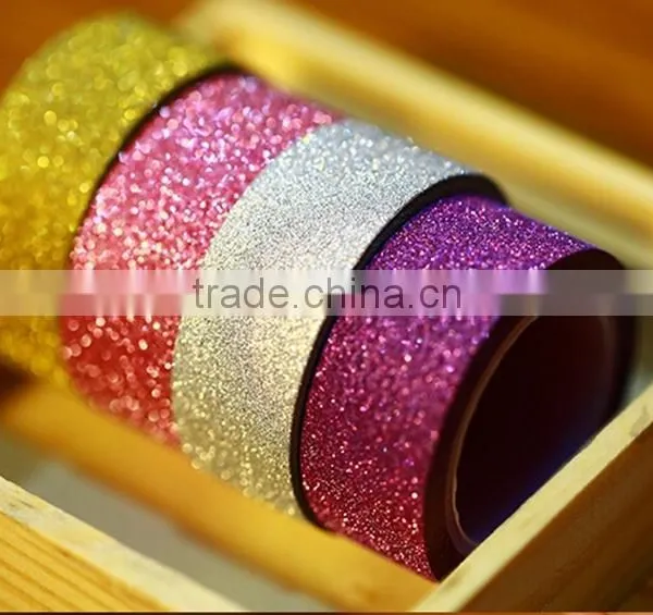 Multicolor Paper Tape Customizable Glitter Paper Tape Different Size Decorative Tape photo-5