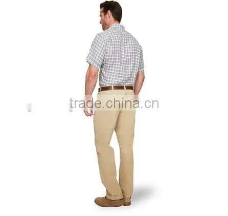 2015 LINEN SHORT SLEEVED SHIRT Check Classic Collar Business Men Shirts photo-2