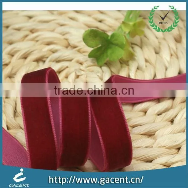 2015 Wholesale Beautiful 100% Polyester Woven Velvet Tape photo-2
