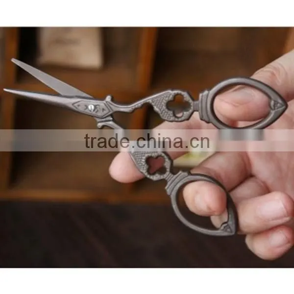 Antique Bronze Scissor Thread Scissors Craft Zakka Sewing Scissor photo-4